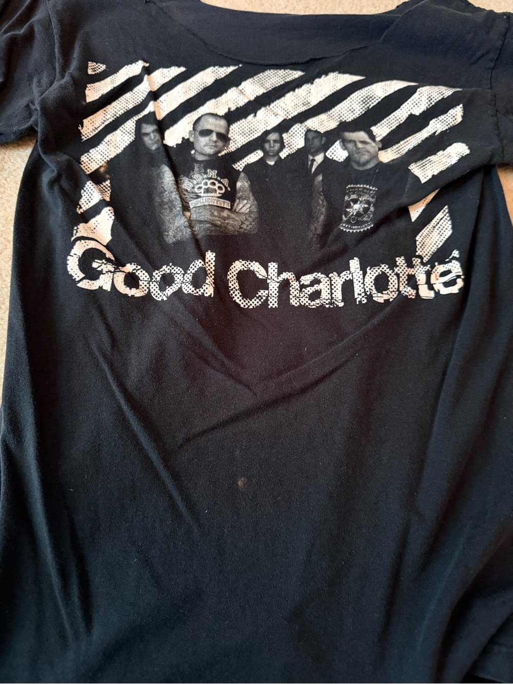 Good Charlotte - vintage Black Graphic Band Tee